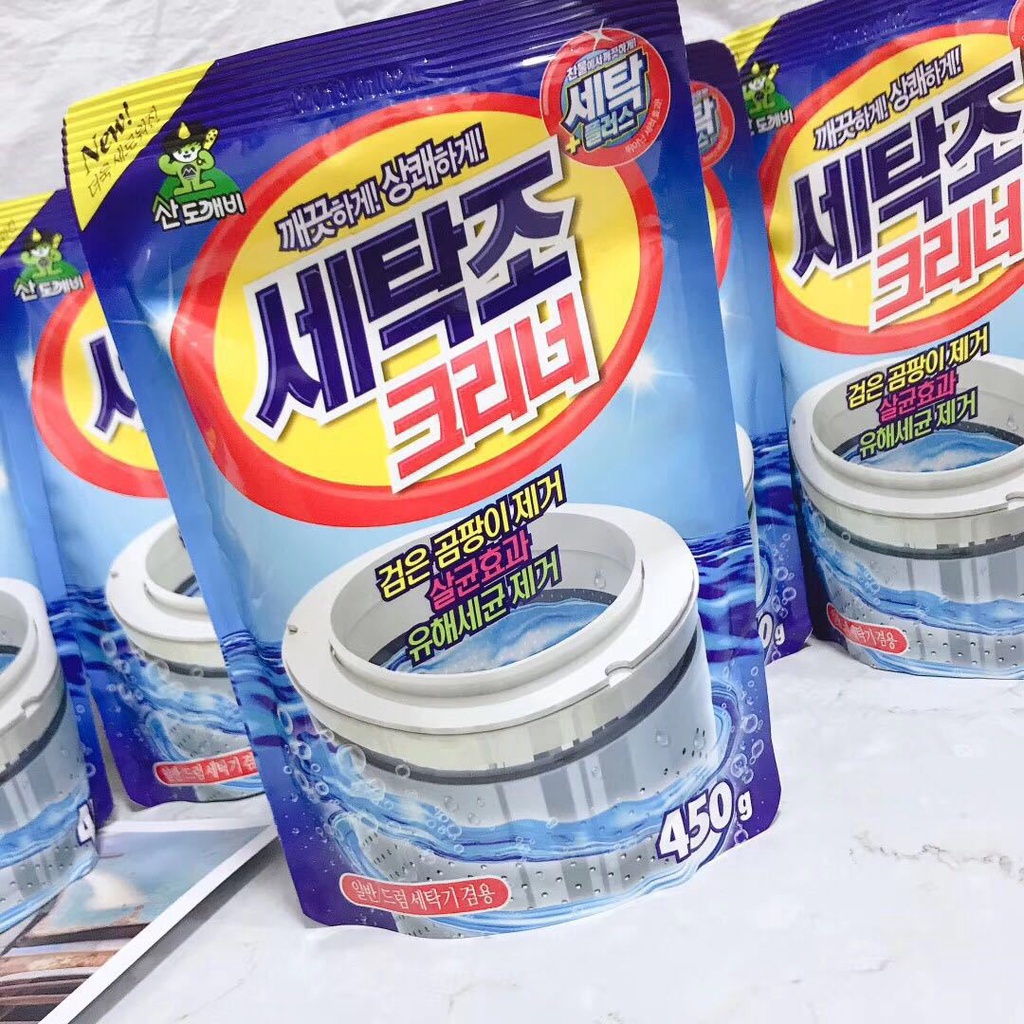 Bột Tẩy Lồng Máy Giặt Vệ Sinh Máy Giặt Hàn Quốc Loại 450g  MILLANA SHOP K057