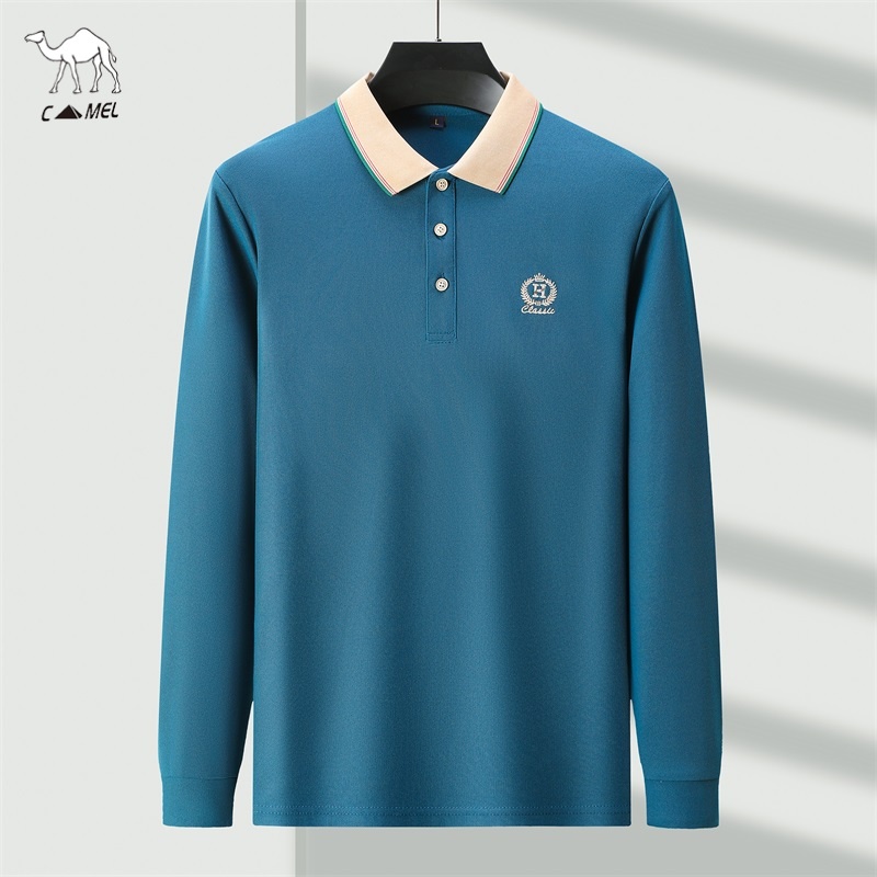 Áo polo Dài Tay 100% cotton Thời Trang Mùa Thu Dành Cho Nam