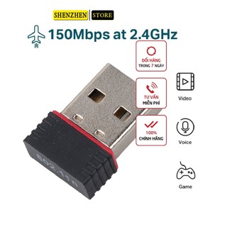 Usb thu sóng wifi 802.11n 150mbps thẻ mạng - dc2439