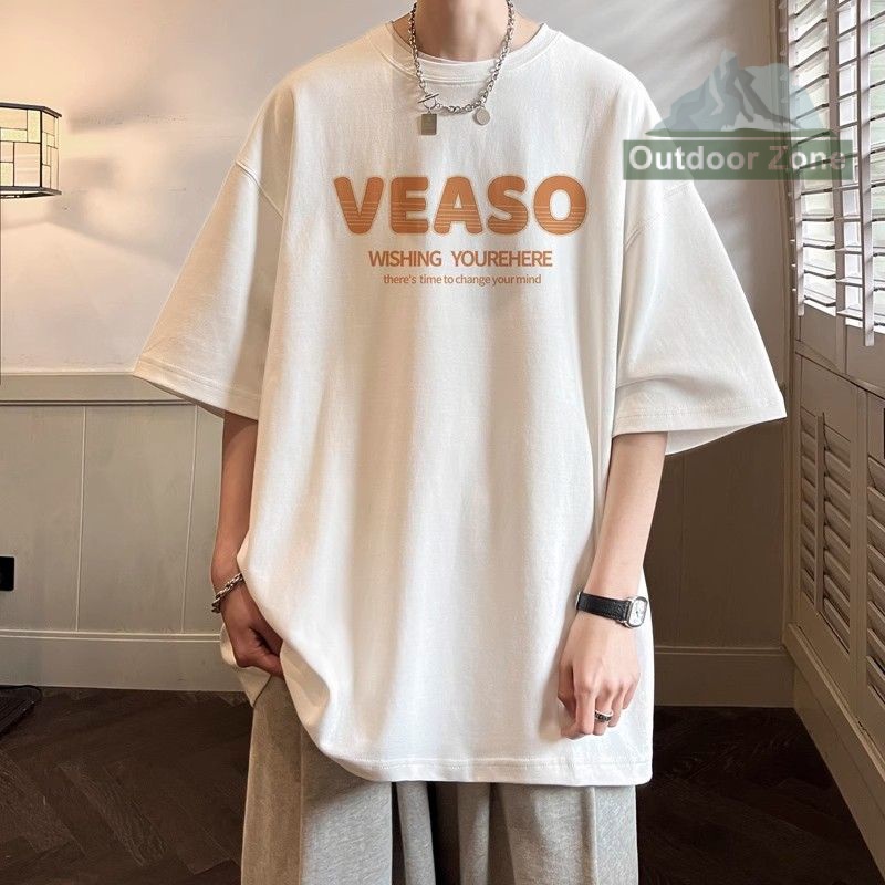 Áo Thun Tay Ngắn Dáng Rộng In Chữ Tiếng Anh Thời Trang Mùa Hè Cho Nam