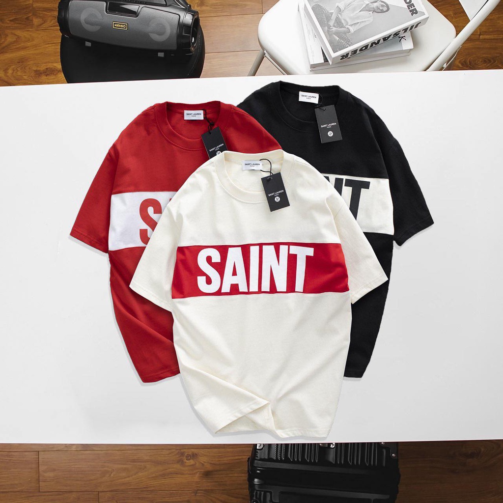 T Shirt Unisex S.Laurent NaM Nữ Cao Cấp