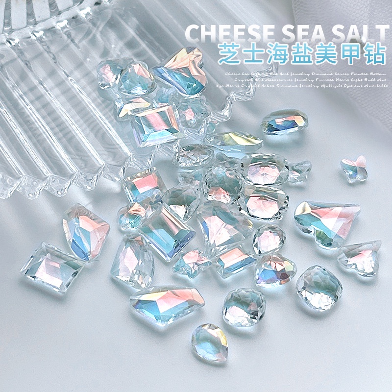 Set 10 Hạt Đá Pha Lê Hình Mũi Tên 3d Trang Trí Móng Tay Nghệ Thuật