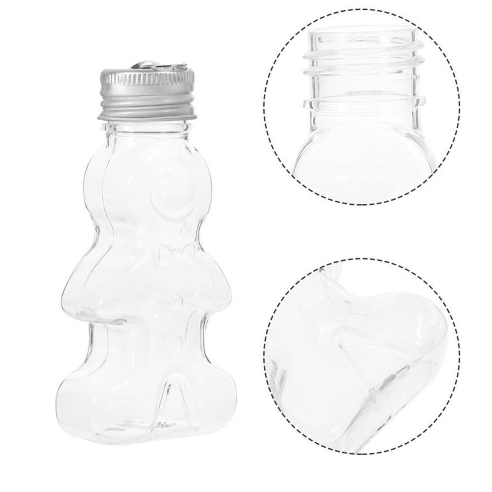 Set 5 Bình Đựng Kẹo Trong Suốt Hình Bánh Mì / Người Đàn Ông Trang Trí Cây Thông Giáng Sinh