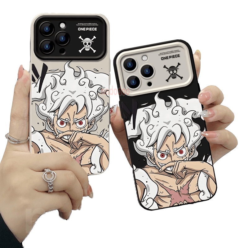 Ốp lưng OPPO Reno 10 Pro 8T 4G 5G 8 7 8Z 7Z 6 5Z 5F 5 Lite 4F 4 2F 2Z A94 A93 A74 A95 New Straight edge Fine hole Large window Cartoon One Piece Gear Fifth: Sun God Nika Monkey D Luffy anime Shockproof Soft Phoone Case DSC 09
