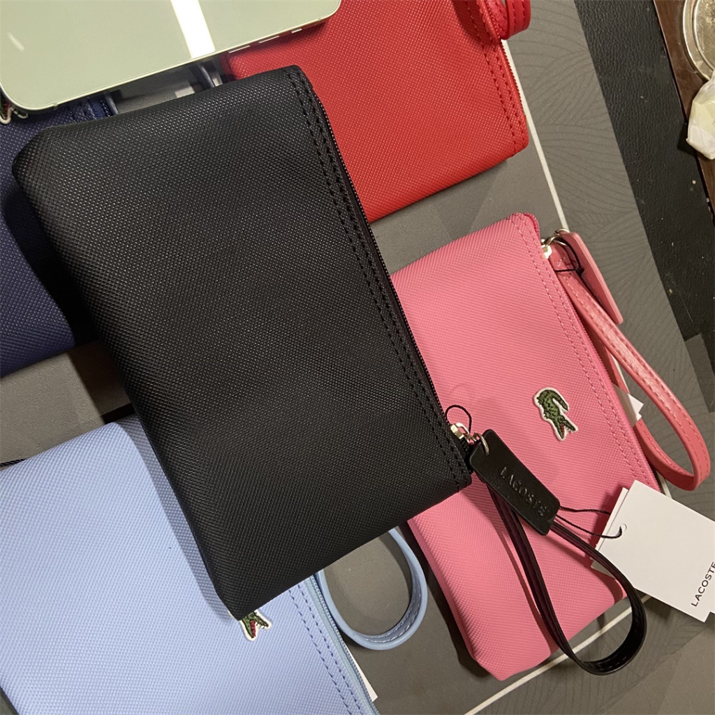 Ví Cầm Tay unisex 6 Màu Trơn Có Khóa Kéo Thời Trang Mới 2024