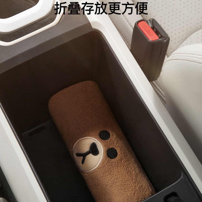 Line friends Khăn Lau Xe Hơi Thấm Hút Tốt Hình Gấu Nâu Dễ Thương