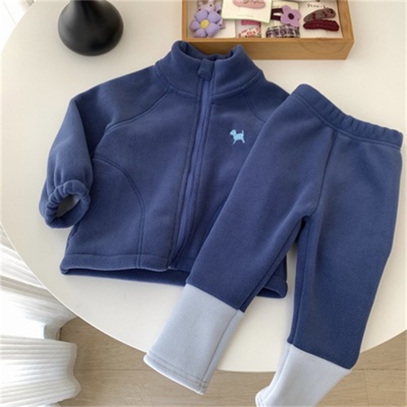 Set Đồ Hai Món Thời Trang Thu Đông Phong Cách Hàn Quốc Mới Cho Bé Trai Và Gái