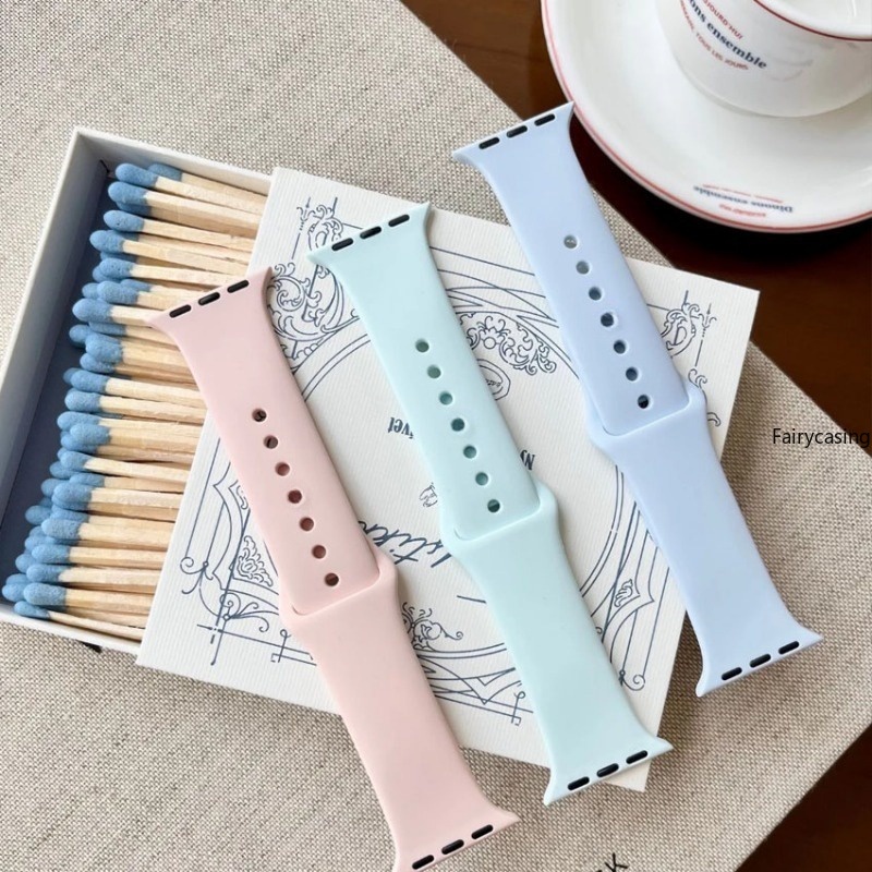 Silicone Dây Đeo Silicon Thay Thế Cho Đồng Hồ Thông Minh AW watch ultra 2 band 49mm 44mm 40mm 45mm 41mm 42mm 44 45 mm i-watch series 9 7 8 se 3 5 6