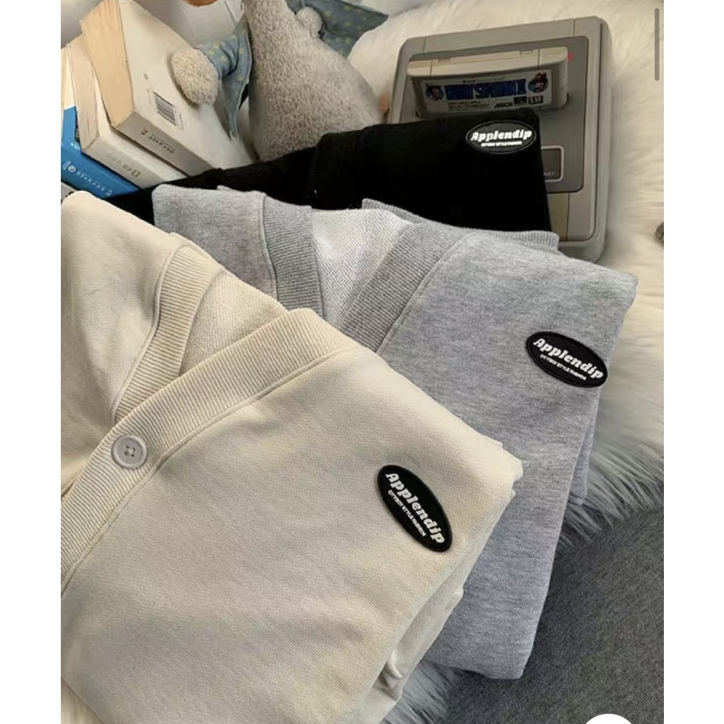 Áo khoác CADIGAN UNISEX Nam Nữ From rộng chất nỉ dày dặn siêu cute