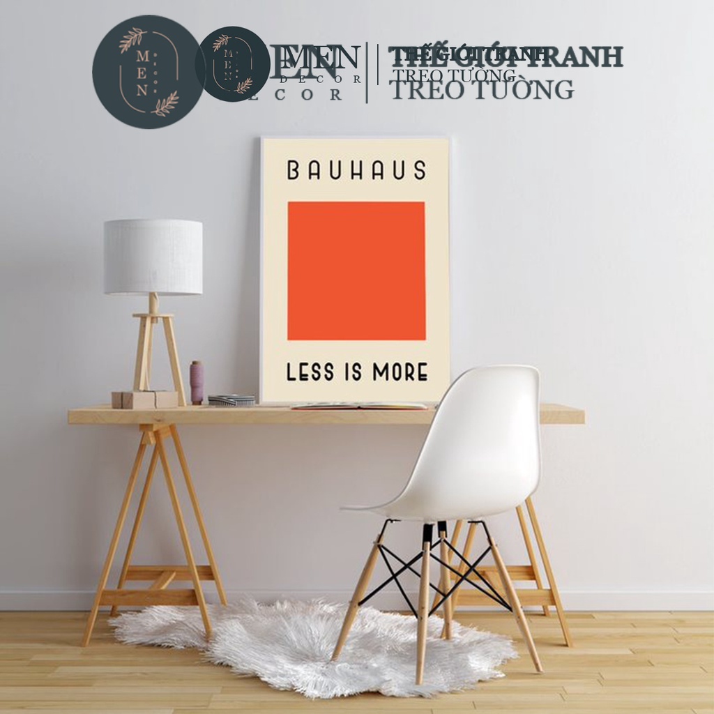 Tranh treo tường canvas phong cách nghệ thuật kiến trúc Bauhaus 02 - MEN DECOR