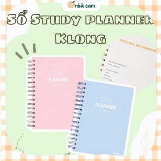 Sổ lập kế hoạch lò xo kép Study Planner Klong A5 Nhà Cam