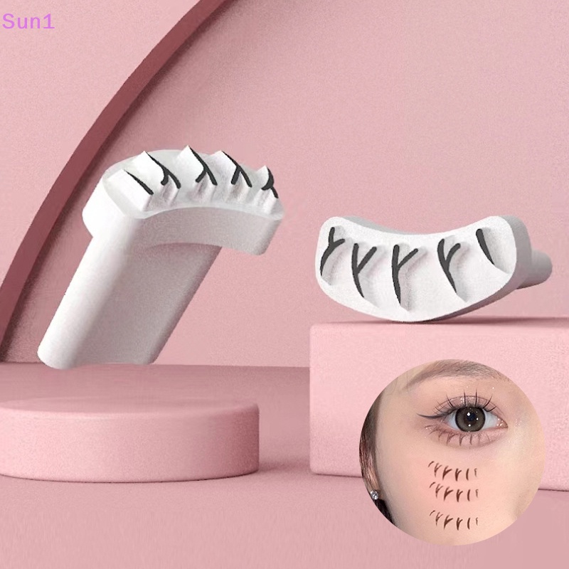 Bộ 2 Con Dấu silicone In Lông Mi Giả Tự Nhiên Cho Người Mới Bắt Đầu sun1 >