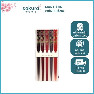 Set 5 đôi đũa mẫu lá phong- Hàng nhập khảu Nhật Bản