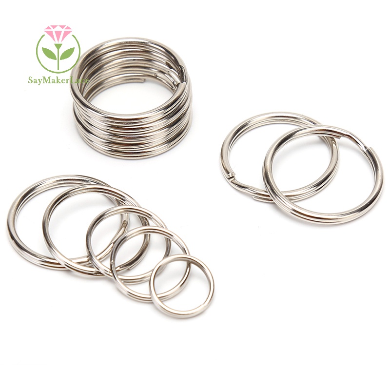 Set 100 Móc Khóa Kim Loại Tự Làm Vòng Nhẫn Tiện Dụng