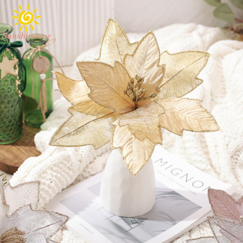 Hoa Treo Trang Trí Giáng Sinh Lấp Lánh 30cm Mới Và Chất Lượng Cao