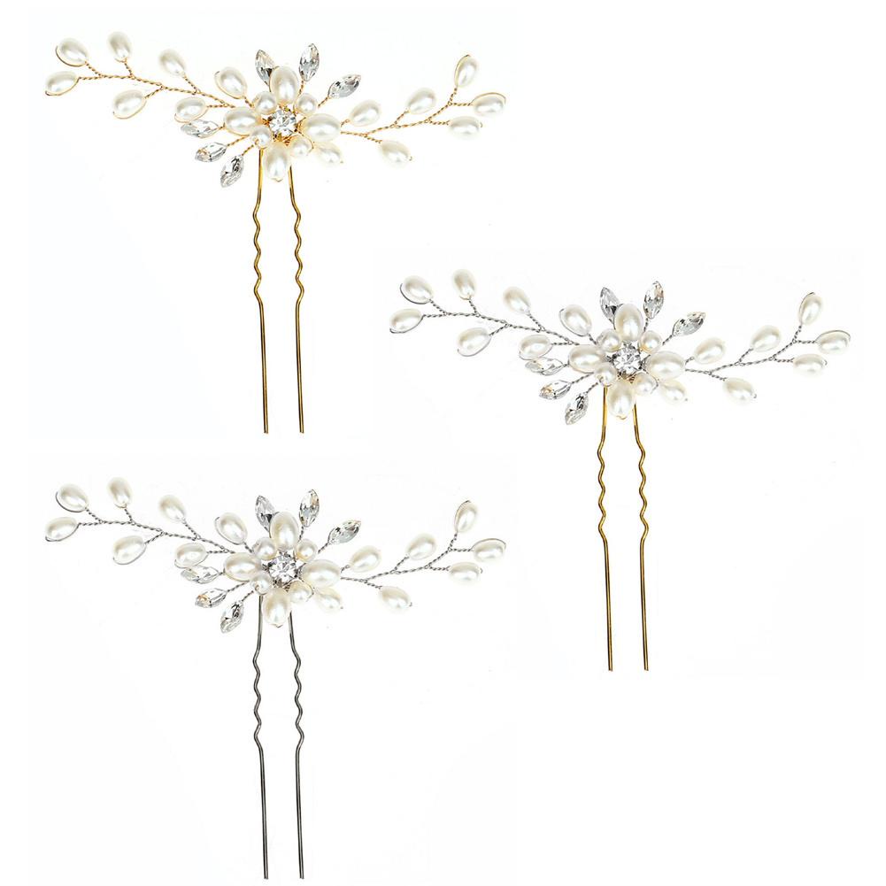 Trâm Cài Tóc Cô Dâu Đính Hoa Và Ngọc Trai f0y5