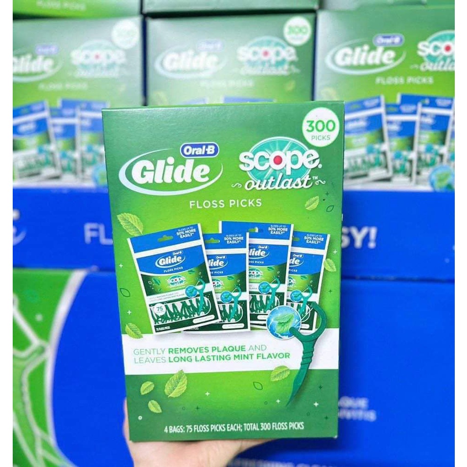 THÙNG 300 Tăm chỉ nha khoa GLIDE của Mỹ
