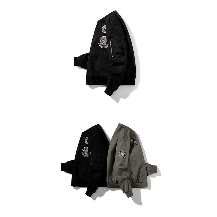 Áo Khoác Bóng Chày Thêu Họa Tiết Đơn Giản Chất Lượng Cao Thời Trang Cho Nam