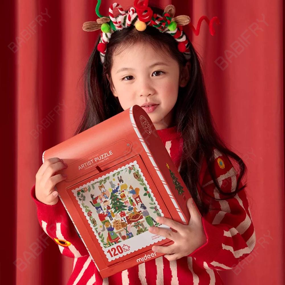 Bộ Đồ Chơi Ghép Hình 120 Mảnh Chủ Đề Giáng Sinh Cho Bé
