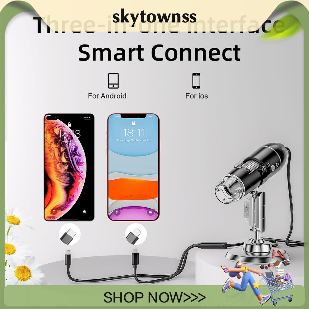 Kính Hiển Vi Điện Tử 1600x usb Phóng Đại Cho ios android