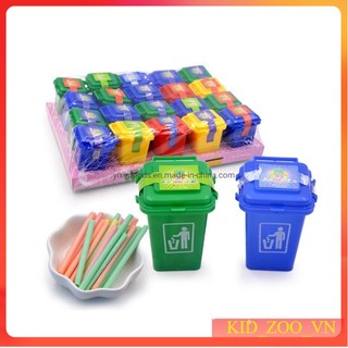 1 hộp kẹo tăm lạnh thùng rác kid_zoo_vn đồ chơi trẻ em