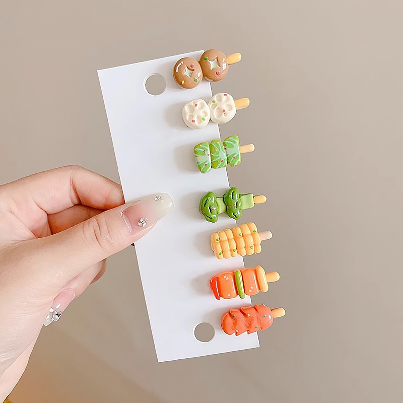 Kẹp Tóc Hình Rau Củ Quả Hoạt Hình Sáng Tạo Dễ Thương