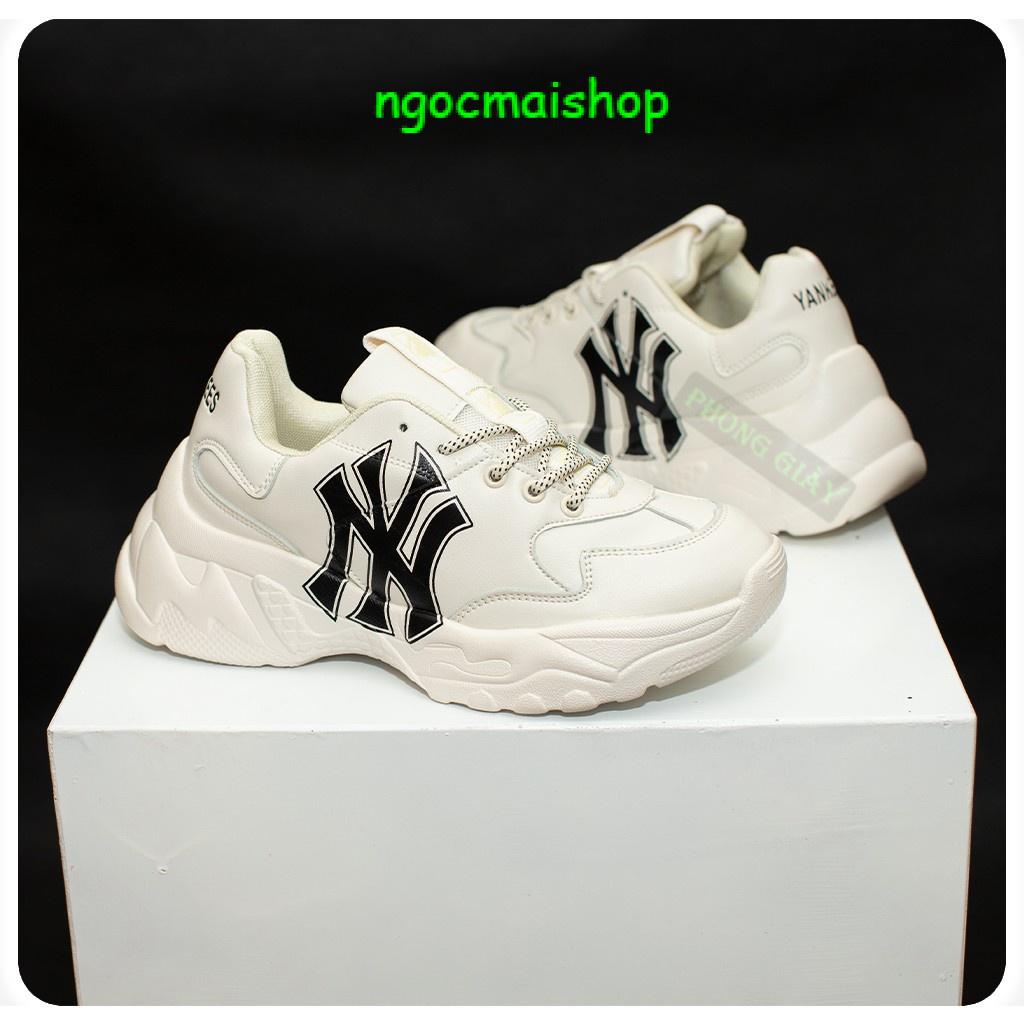 🔥SALE-Giày thể thao nam nữ tăng chiều cao , Giày mlb ny chữ đen nam nữ hack chiều cao nam nữ bản đẹp