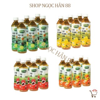 Lốc 06 chai trà hoa quả cozy 455 ml