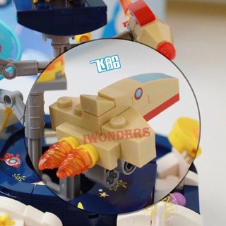 Doremon: Cuộc phiêu lưu không gian Phi hành gia được ủy quyền chính hãng K20421 Khối xây dựng Đồ chơi trẻ em Quà tặng