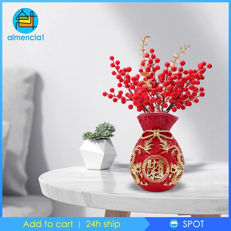 Chậu Hoa Nghệ Thuật Hình Túi May Mắn Cho Phòng Khách Để Bàn