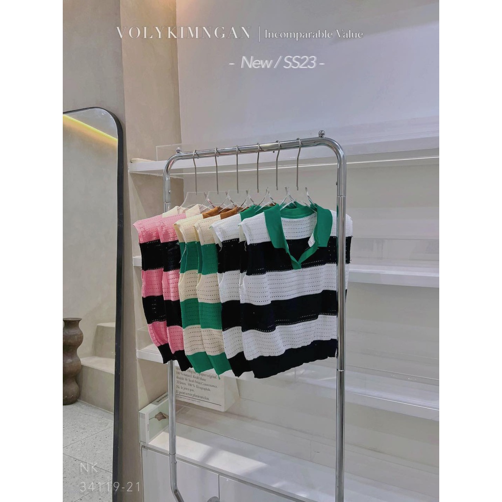 Set sn áo lỗ quần satin 3 màu