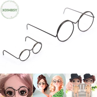 Xo94bsy Mắt Kính Không Gọng Tròn Thời Trang retro Cho Búp Bê vn