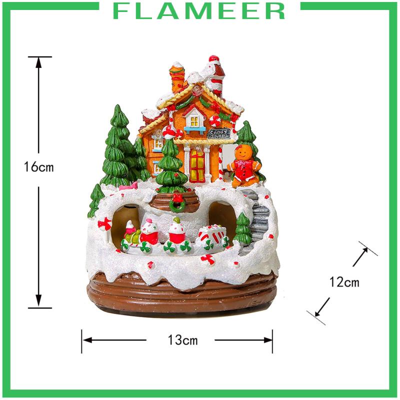 Ngôi Nhà Tuyết Có Nhạc Để Bàn Trang Trí Giáng Sinh