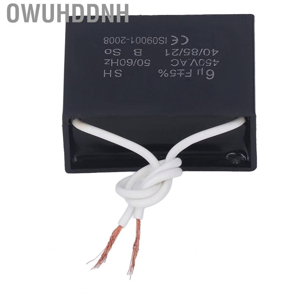 Owuhddnh Start Capacitor 450V AC 6μF 50/60Hz  Run Accessory For Fan Pump Generator