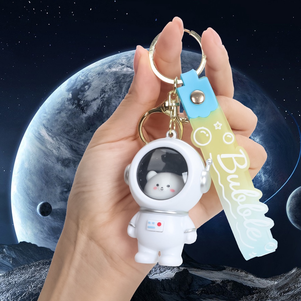 Thời Trang Móc Khóa Hình Phi Hành Gia Có Đèn led Phát Sáng