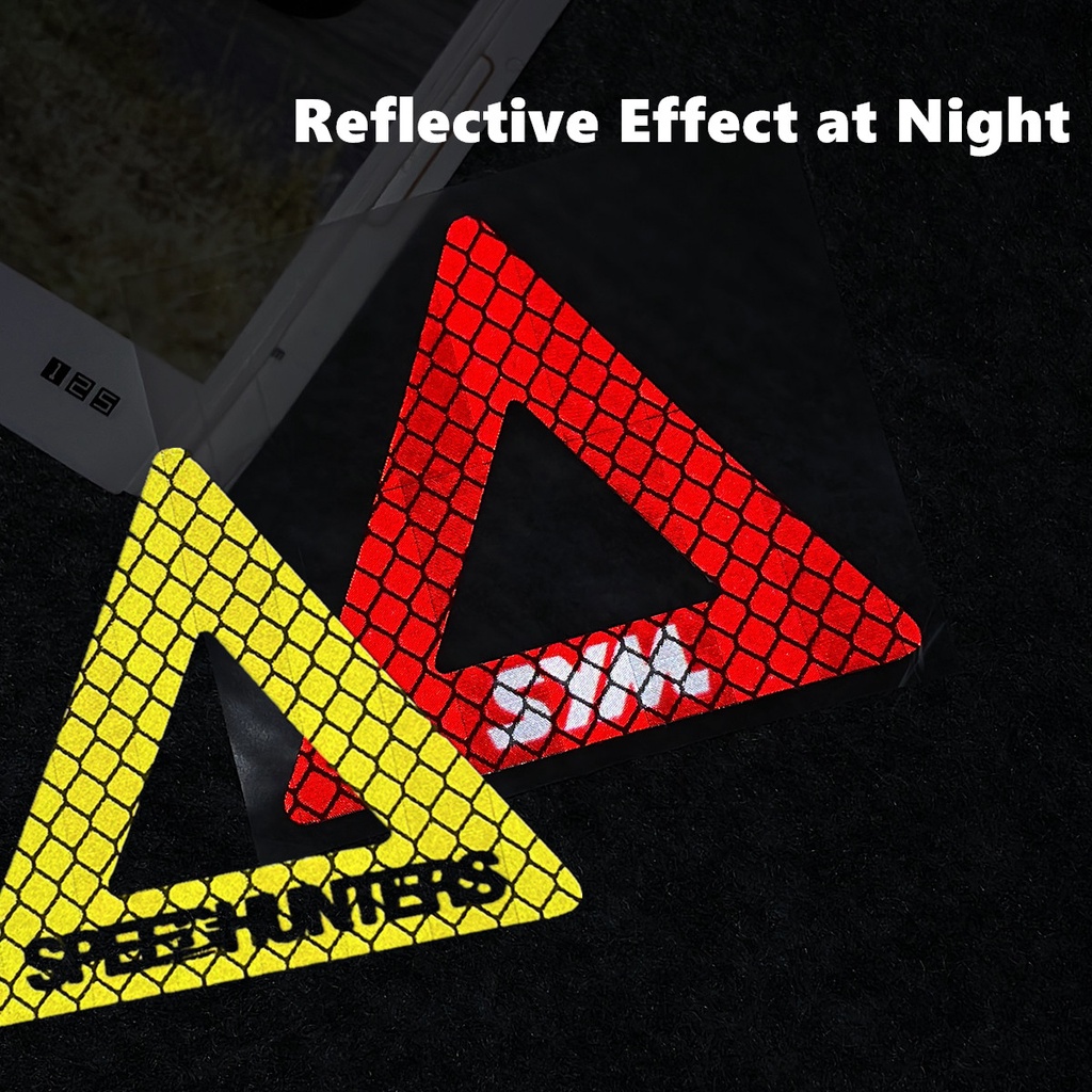 Nhãn Dán Cảnh Báo Tốc Độ Cao Hình Tam Giác 3d Phản Quang Thông Dụng Cho Xe Mô Tô gsx adv150 benelli honda namx
