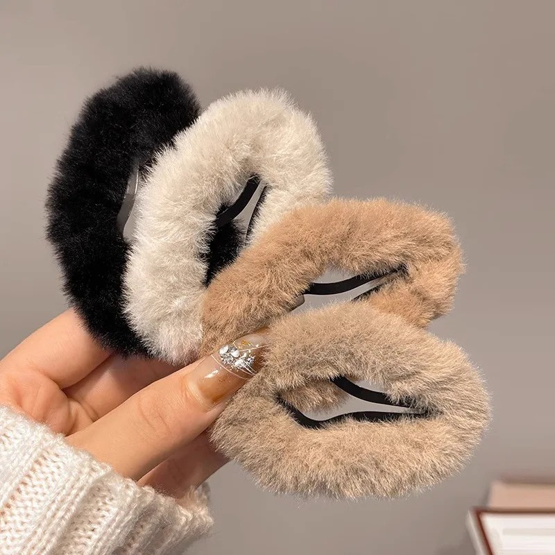 Thời Trang Kẹp Tóc bb / Kẹp Tóc Hình Đám Mây Rỗng Màu Đất Phong Cách Hàn Quốc Dễ Thương Dành Cho Bé Gái / Kẹp Tóc Hình Học Mùa Thu Đông y2k