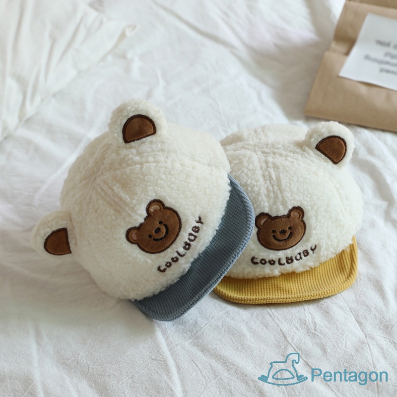 Mũ Lưỡi Trai Da Cừu Mềm Mại Giữ Ấm Mùa Đông Dành Cho Trẻ Em