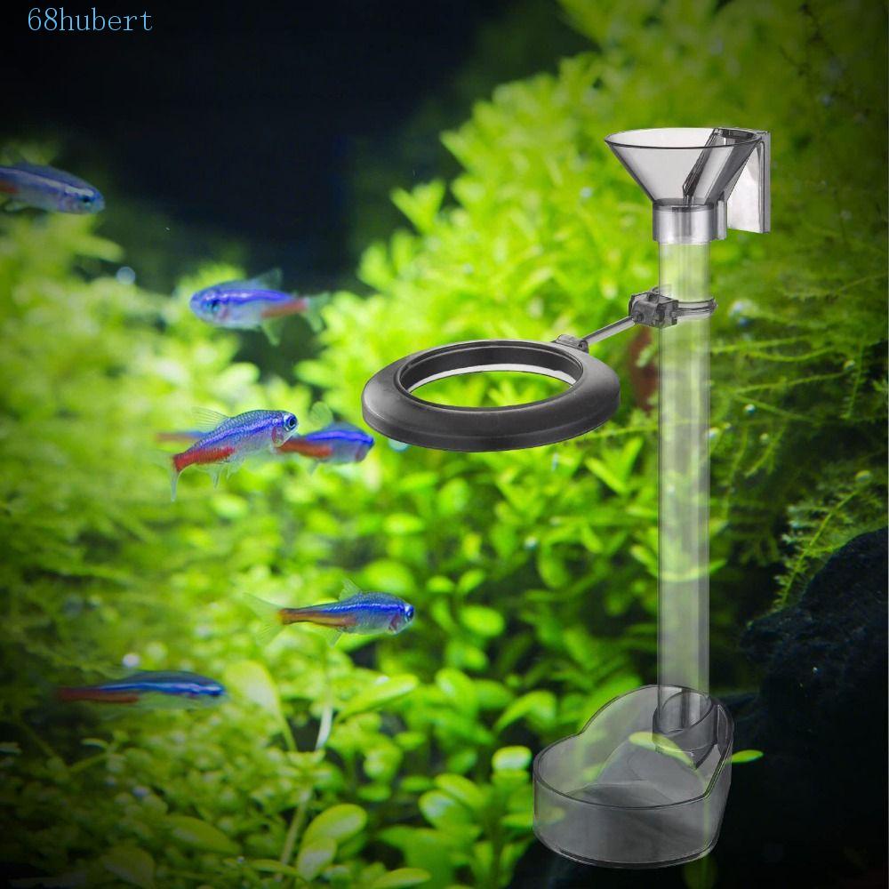 Hubert Dụng Cụ Đựng Thức Ăn Bằng Nhựa Trong Suốt Có Thể Tháo Rời Kèm Muỗng Và Đĩa Đựng Tôm Cho Bể Cá