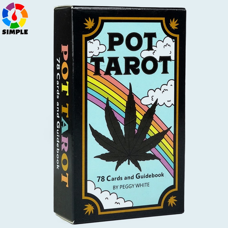 Pot Tarot Bright and Beautifully Illustrated Tarot Deck 78 Pcs Cards