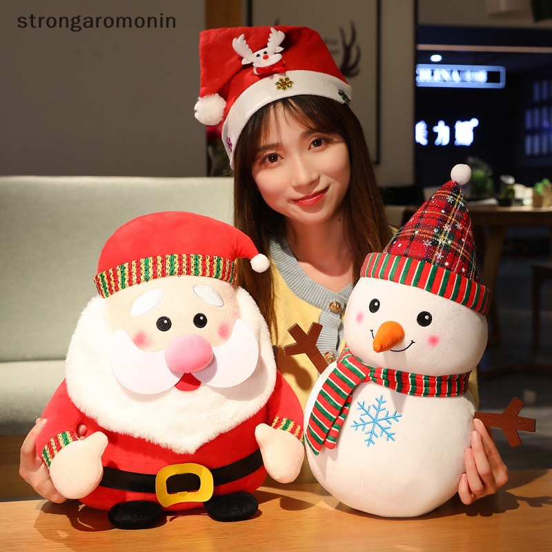Búp Bê Nhồi Bông Hình Ông Già Noel Tuần Lộc Giáng Sinh Đáng Yêu Cho Bé Gái