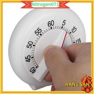 Nitrogen071 60 phút hình tròn hẹn giờ nấu ăn nhà bếp vòng cơ đồng hồ báo thức