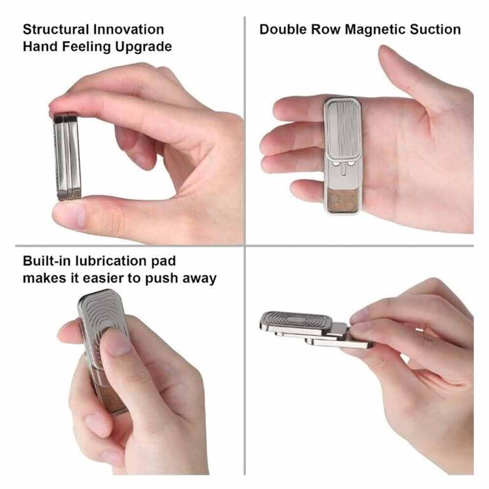 Three layer push card sound wave magnetic decompression toy Autism sensory anxiety pressure relief toy