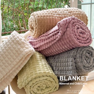 Flannel chăn lông cừu ấm mềm trơn ném chăn 100x150 / 150x200 / 200x230cm công sở chiều ngủ trưa khăn choàng chăn
