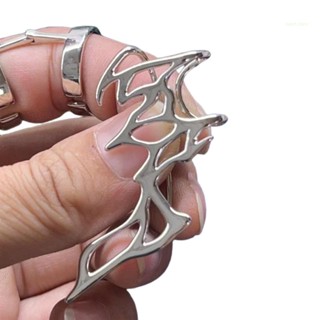  Khuyên Kẹp Vành Tai Kim Loại Hình Ngọn Lửa Độc Đáo Thời Trang Cho Nam Và Nữ 