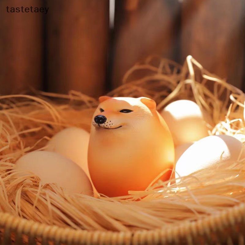 Tast Quả Trứng Chó shiba inu Thực Tế Bằng pvc Trang Trí Bàn Làm Việc / Văn Phòng / Làm Quà Giáng Sinh Vui Nhộn