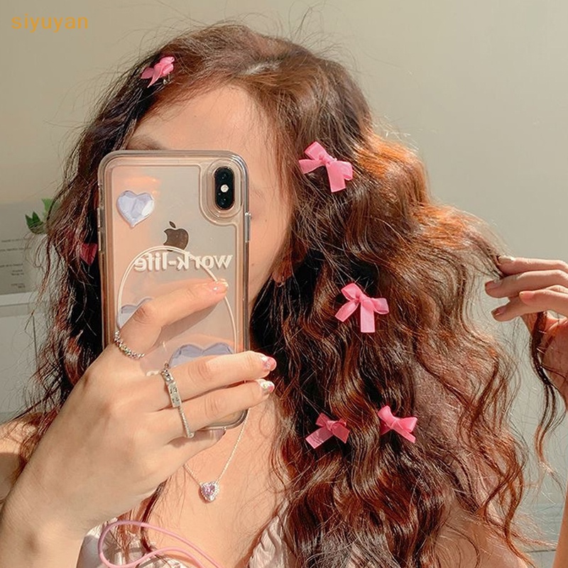 Siyuyan Set 10 Kẹp Tóc Nơ Ruy Băng Xinh Xắn Cho Nữ vn