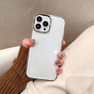 Ôp Điện Thoại acrylic Trong Suốt Mạ Điện Chống Sốc Cho iphone15 pro max 14 13 12 11 pro max ixs max xr xs 7 8 plus Ốp
