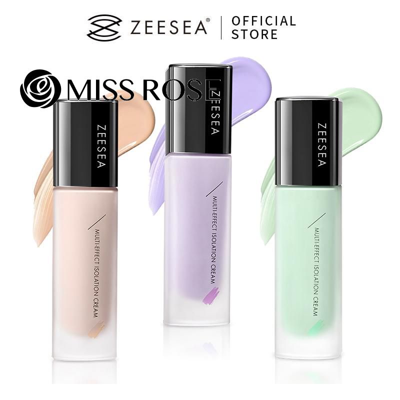 [COD] ZEESEA Primer Color Correct Makeup Base Primer (30g) Kem cách ly Kiểm soát dầu Dưỡng ẩm lâu dài Thu nhỏ lỗ chân lông ღ COD Kiểu trang điểm lấp lánh