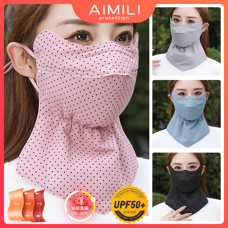 Khẩu Trang 3 Lớp Dày Dặn Chống Nắng Bảo Vệ Toàn Diện 3d Bằng Vải cotton Thuần Khiết Chống Lạnh Và Chống Bụi Giữ Ấm Mùa Đông Khi Lái Xe Ngoài Trời